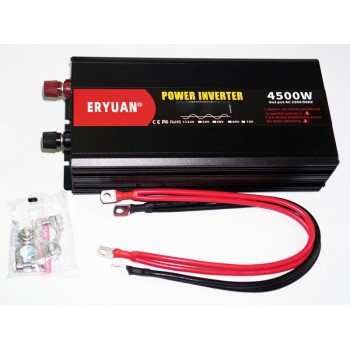 Инвертор (преобразователь) 12V-220V 4500W (чистый синус)
